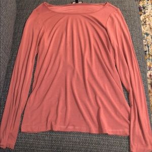 Pink Long Sleeve Blouse